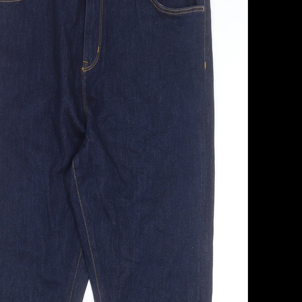 Womens UK Size 22 Marks and Spencer Regular Fit Straight Blue Jeans