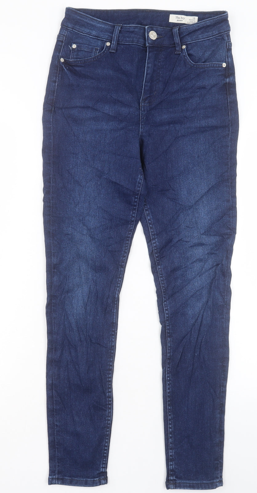 Womens UK Size 10 Marks and Spencer Regular Fit Skinny Blue Jeans