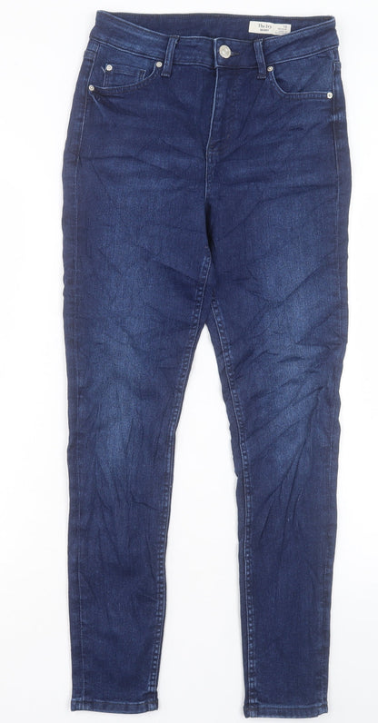Womens UK Size 10 Marks and Spencer Regular Fit Skinny Blue Jeans