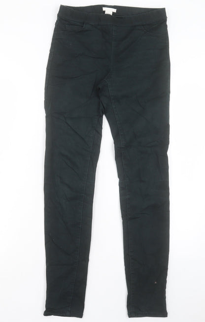 Womens UK Size 8 H&M Regular Fit Jegging Green Trousers