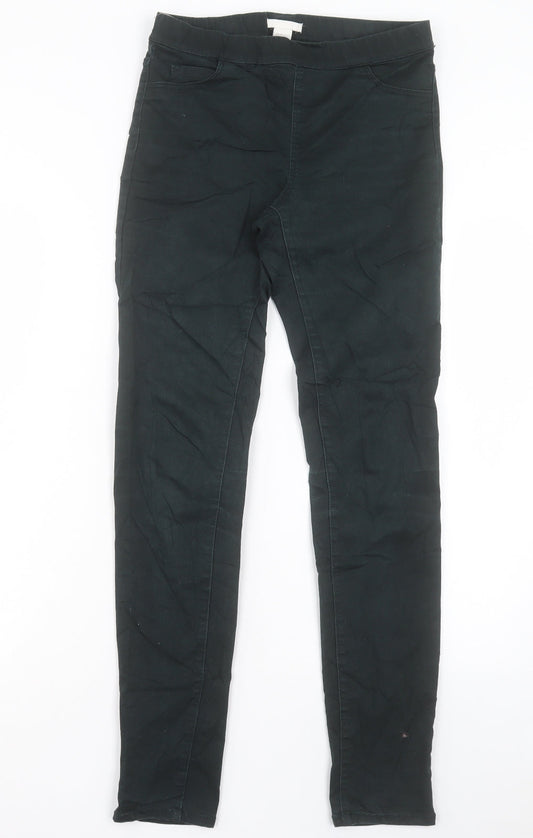 Womens UK Size 8 H&M Regular Fit Jegging Green Trousers