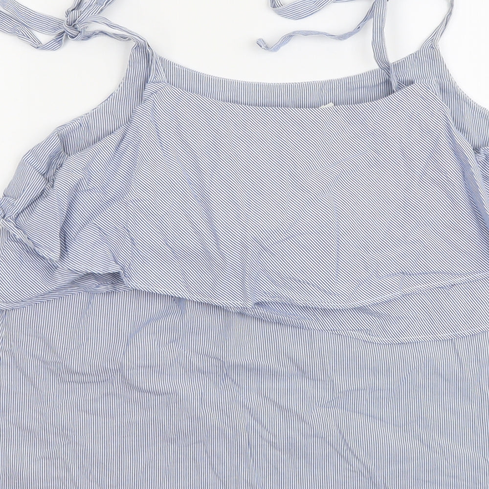 Womens UK Size 10 NEXT Blue Basic Tank