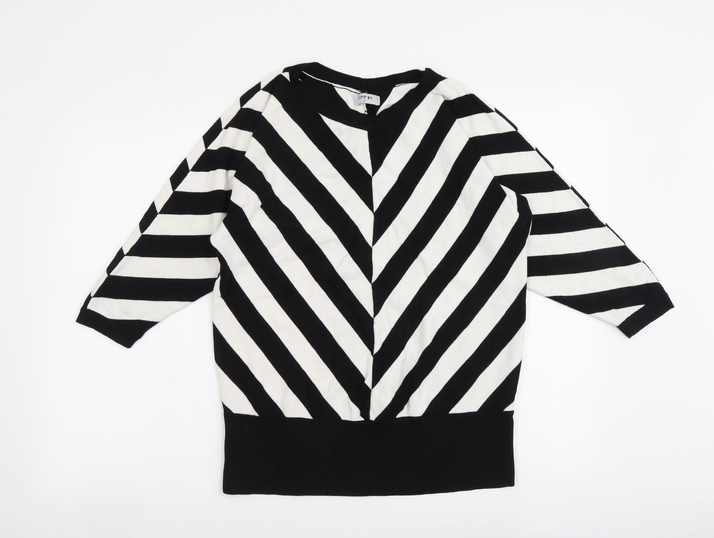 Womens UK Size 10 Soon Black Pullover Jumper