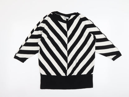 Womens UK Size 10 Soon Black Pullover Jumper