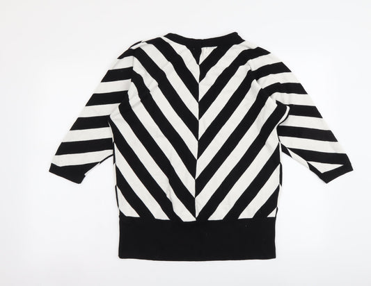 Womens UK Size 10 Soon Black Pullover Jumper
