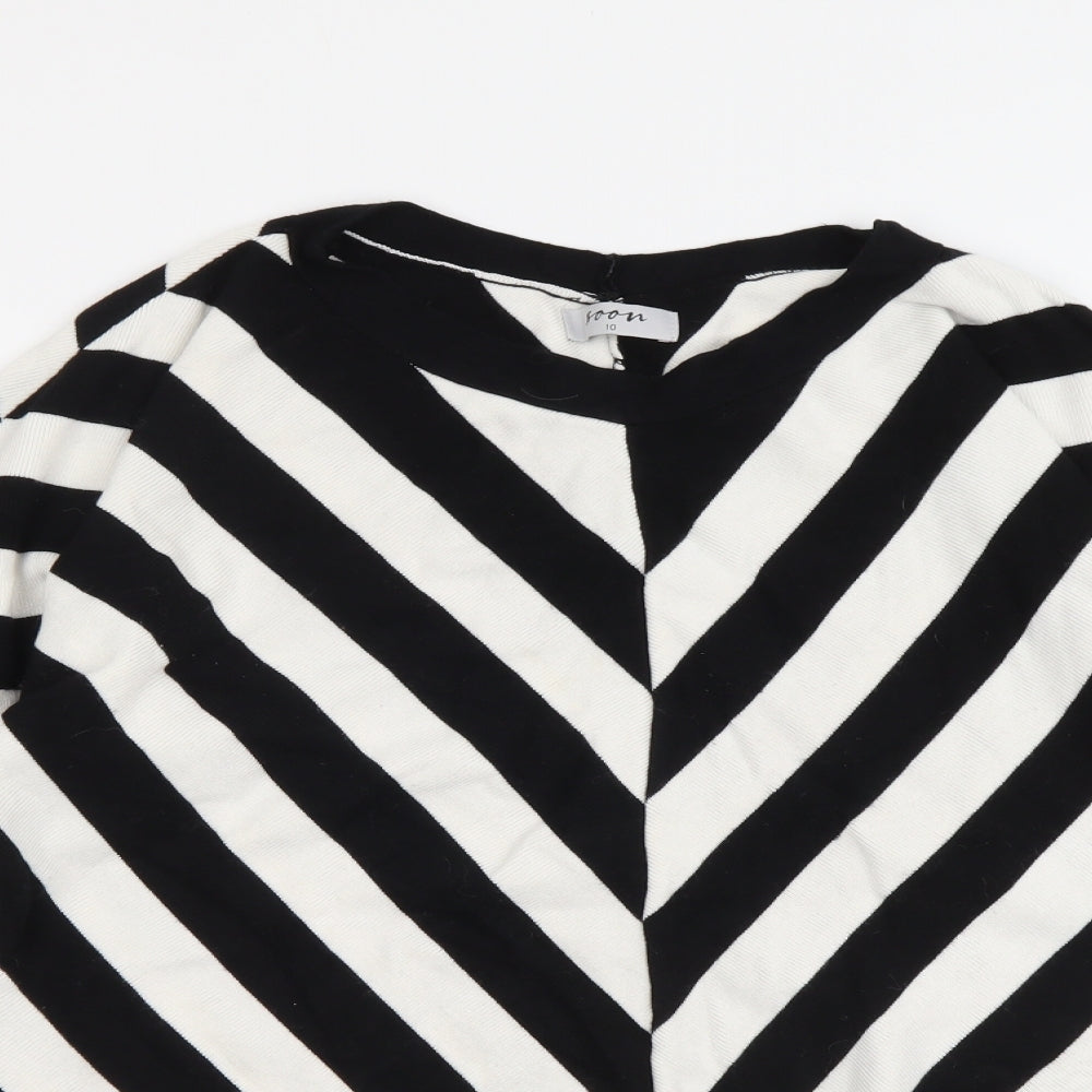 Womens UK Size 10 Soon Black Pullover Jumper