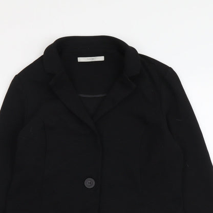 George Womens Black Polyester Jacket Suit Jacket Size 12
