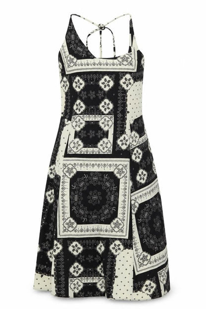 Topshop Womens Brown Geometric Polyester A-Line Size 8 V-Neck Pullover