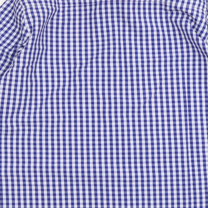 Mens UK Size XL O-Riya Xuan Blue  Button-Up Long Sleeve Casual Shirt