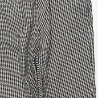 Peter Werth Mens Beige Geometric Polyester Trousers Size 34 in L32 in Regular Button