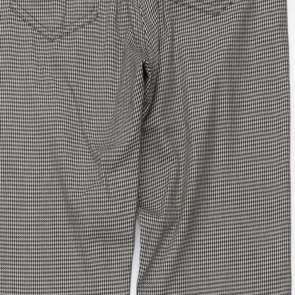 Peter Werth Mens Beige Geometric Polyester Trousers Size 34 in L32 in Regular Button