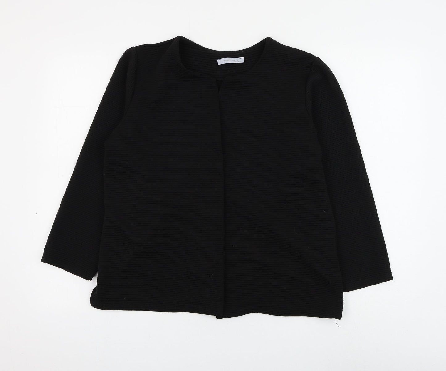 Plaza Italia Womens Black Jacket Blazer Size M
