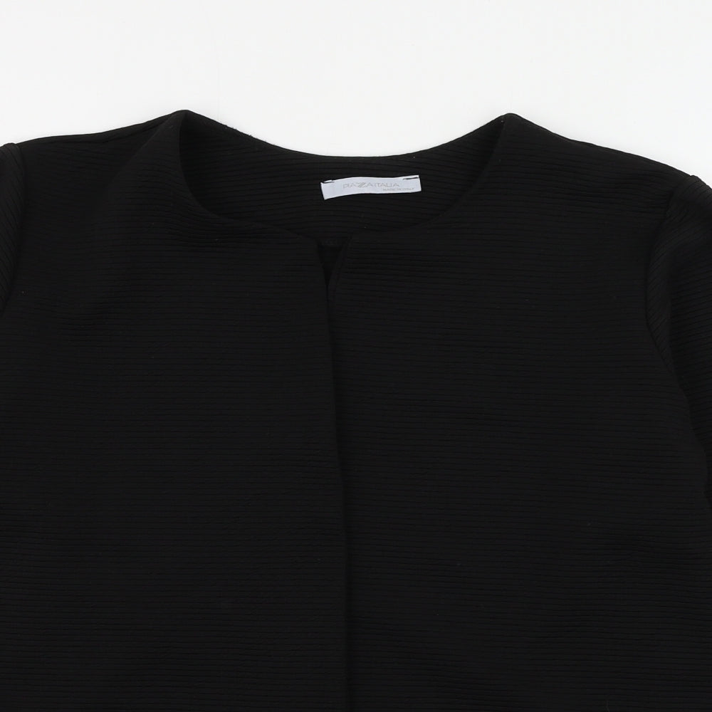 Plaza Italia Womens Black Jacket Blazer Size M