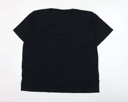 Womens UK Size S ELVI Black Basic T-Shirt