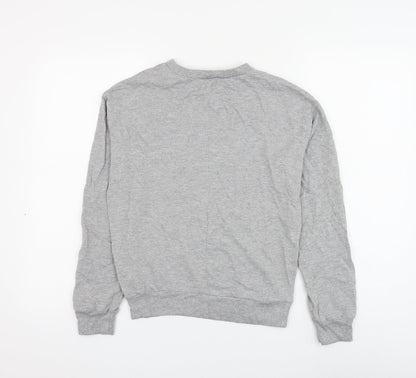 H&M Womens Grey Cotton Pullover Sweatshirt Size XS Pullover - Superior Authentic