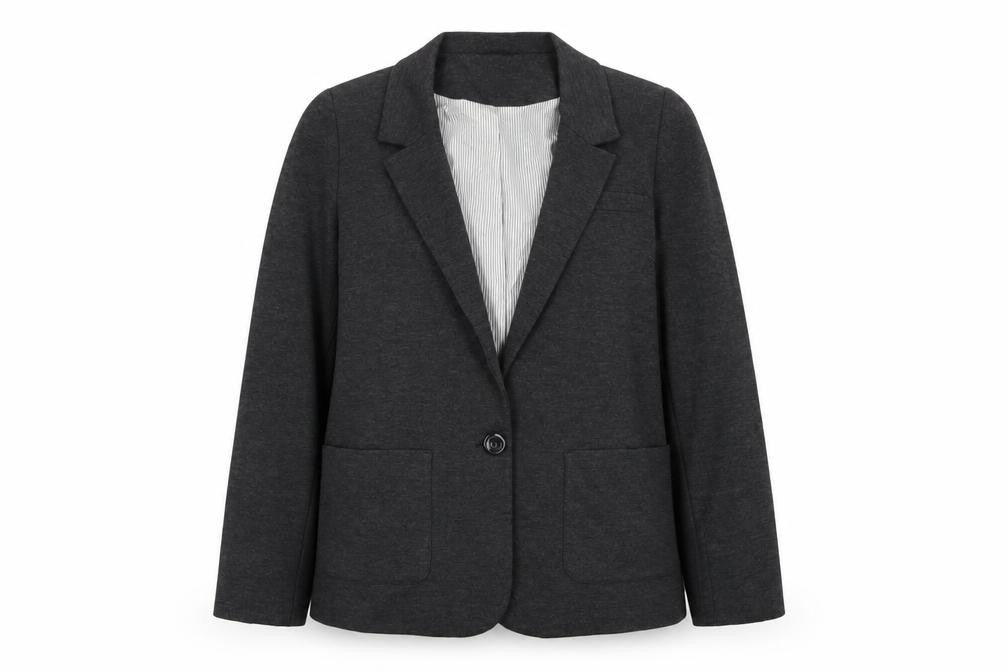 Oasis Womens Grey Jacket Blazer Size M Button