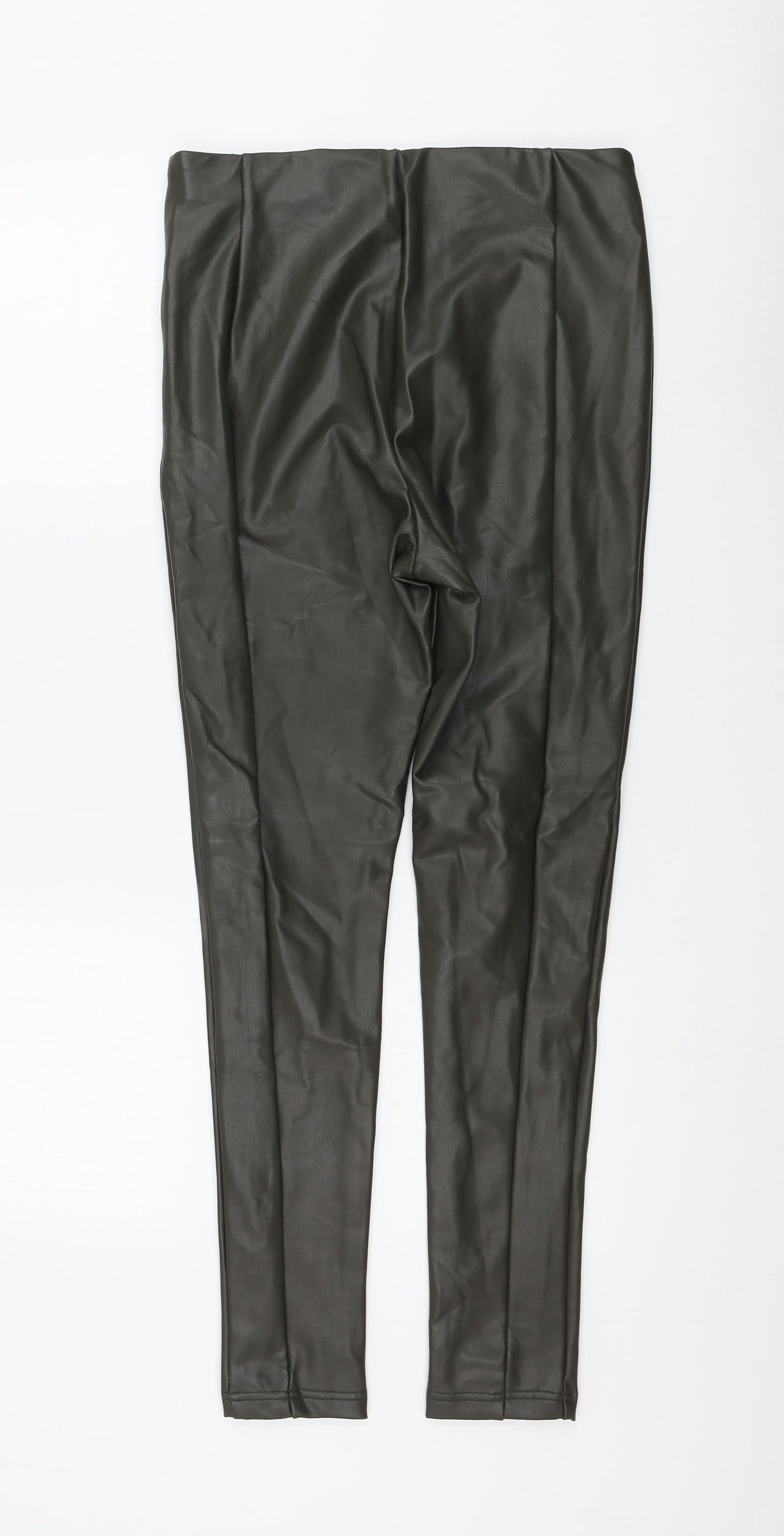 Very Womens Green Polyester Capri Leggings Size 12 L28 in