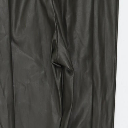Very Womens Green Polyester Capri Leggings Size 12 L28 in