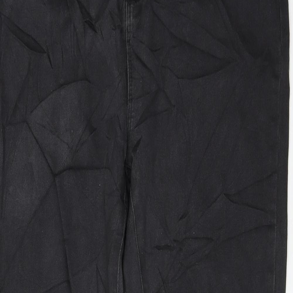 Very Womens Black Cotton Skinny Jeans Size 12 L29 in Regular Zip