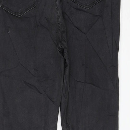 Very Womens Black Cotton Skinny Jeans Size 12 L29 in Regular Zip