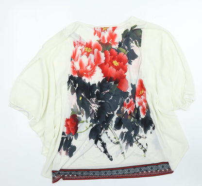 Womens UK Size 12 Solo Ivory Basic Blouse