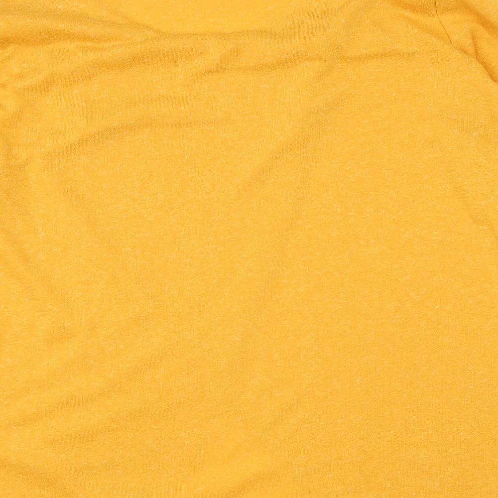 Rainbow Womens Yellow Polyester Pullover Sweatshirt Size XL Pullover