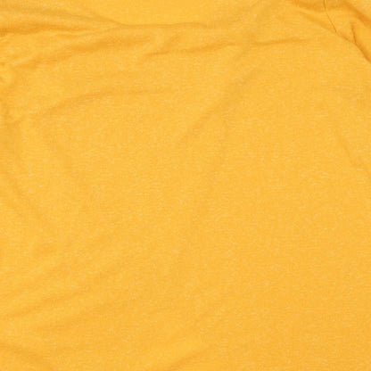 Rainbow Womens Yellow Polyester Pullover Sweatshirt Size XL Pullover