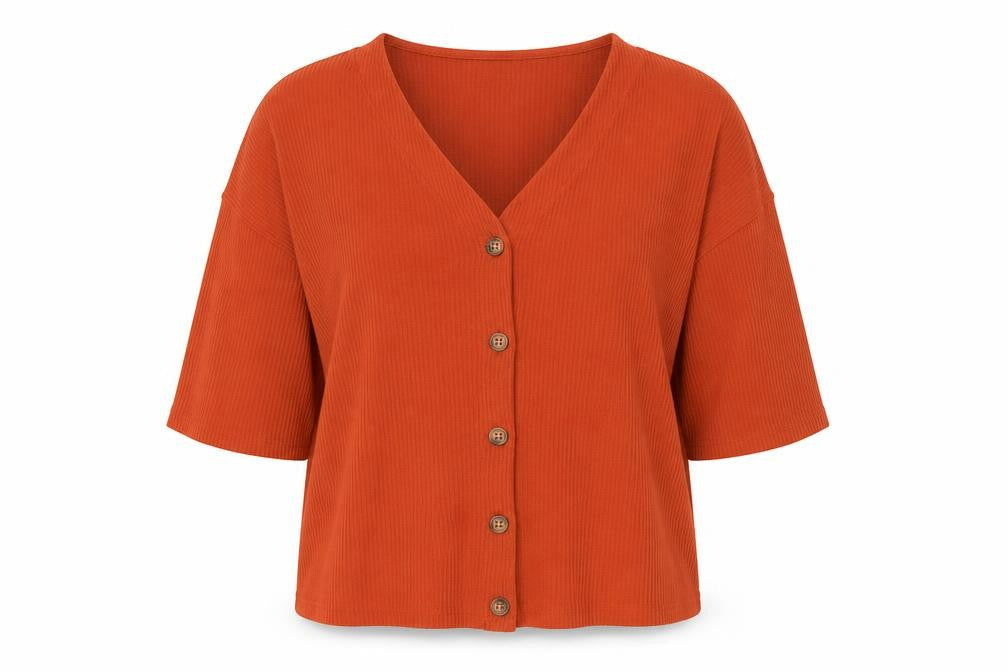 Womens UK Size L New Look Orange Pullover Jumper