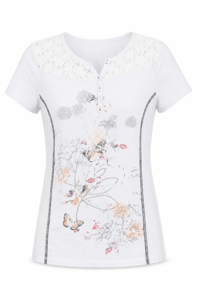Womens UK Size S Anna Rose White Basic T-Shirt