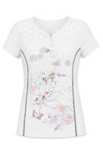 Womens UK Size S Anna Rose White Basic T-Shirt