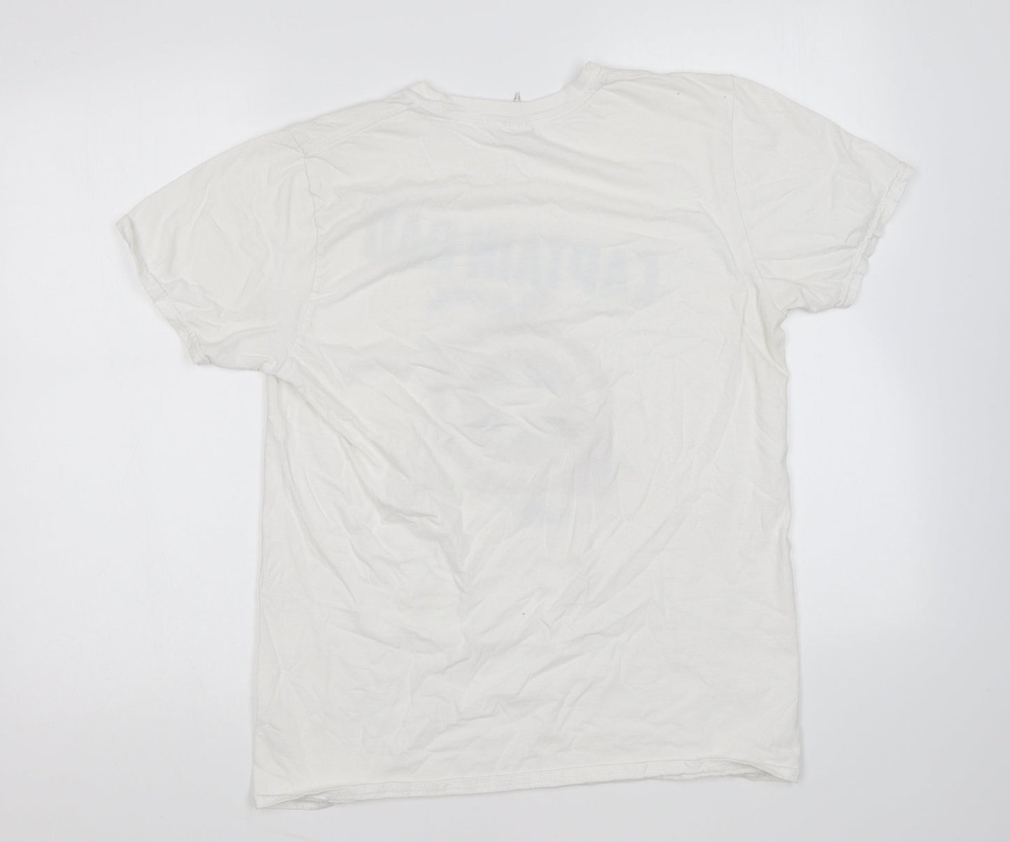 Mens UK Size M Gildan White  T-Shirt