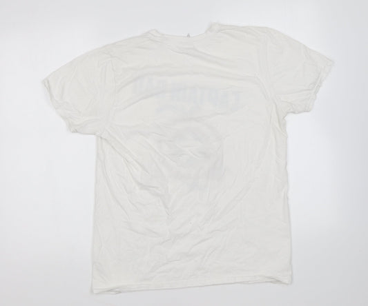 Mens UK Size M Gildan White  T-Shirt