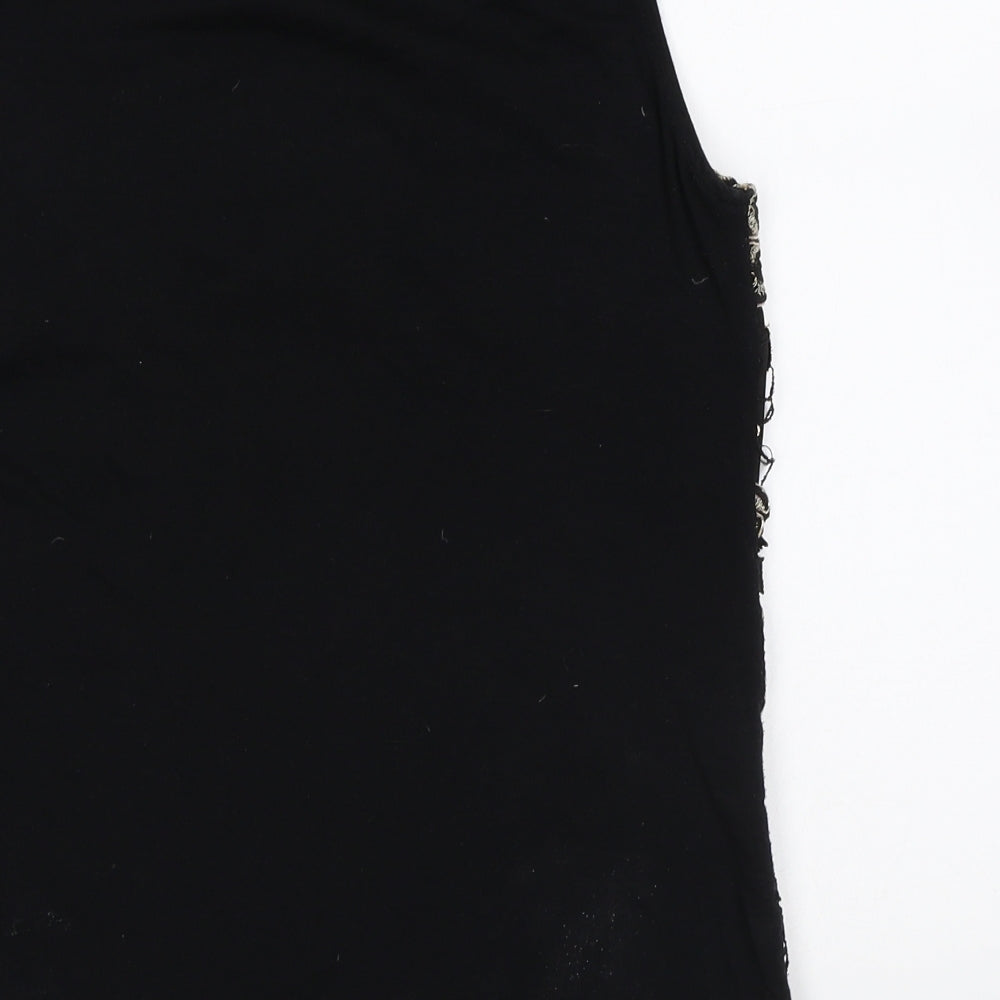 F&F Womens Multicoloured Floral Polyester Basic Tank Size 10 Round Neck