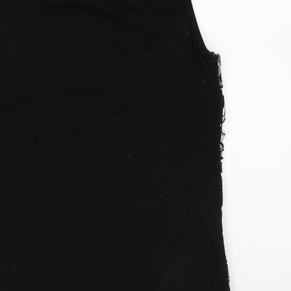 F&F Womens Multicoloured Floral Polyester Basic Tank Size 10 Round Neck