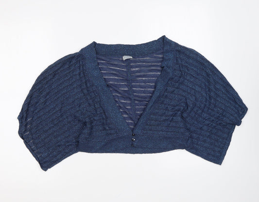 Womens UK Size 14 Oasis Blue Cardigan Jumper