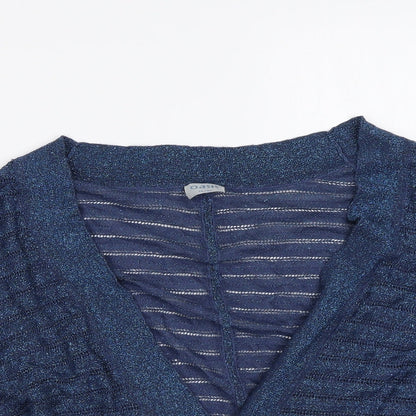 Womens UK Size 14 Oasis Blue Cardigan Jumper