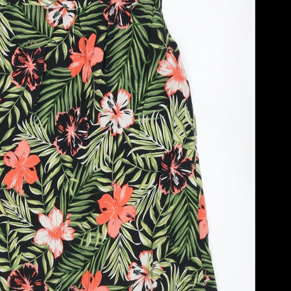 Womens UK Size 12 Peacocks Multicoloured Basic Tank