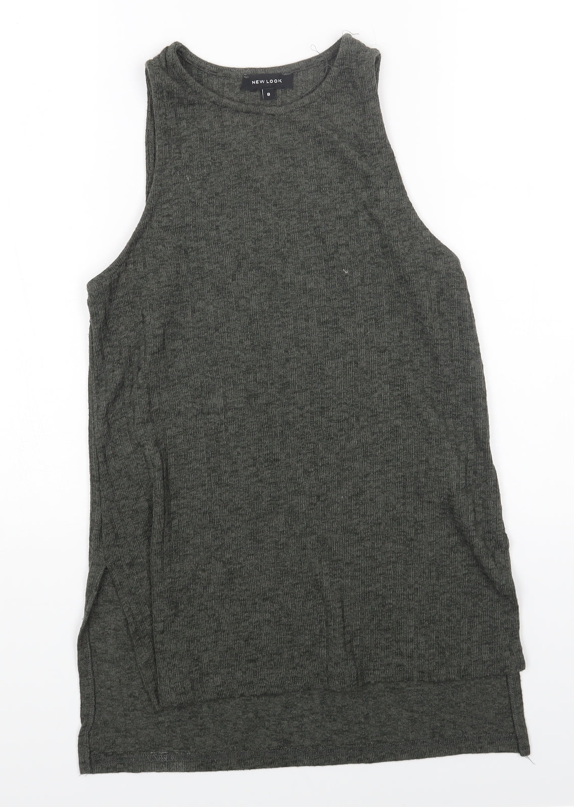 Womens UK Size 8 New Look Green Camisole T-Shirt