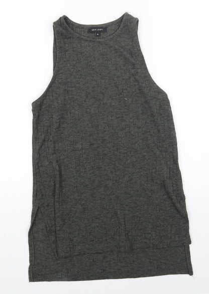 Womens UK Size 8 New Look Green Camisole T-Shirt