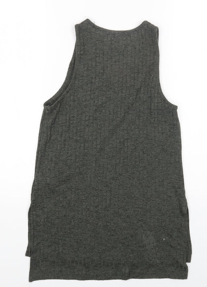 Womens UK Size 8 New Look Green Camisole T-Shirt