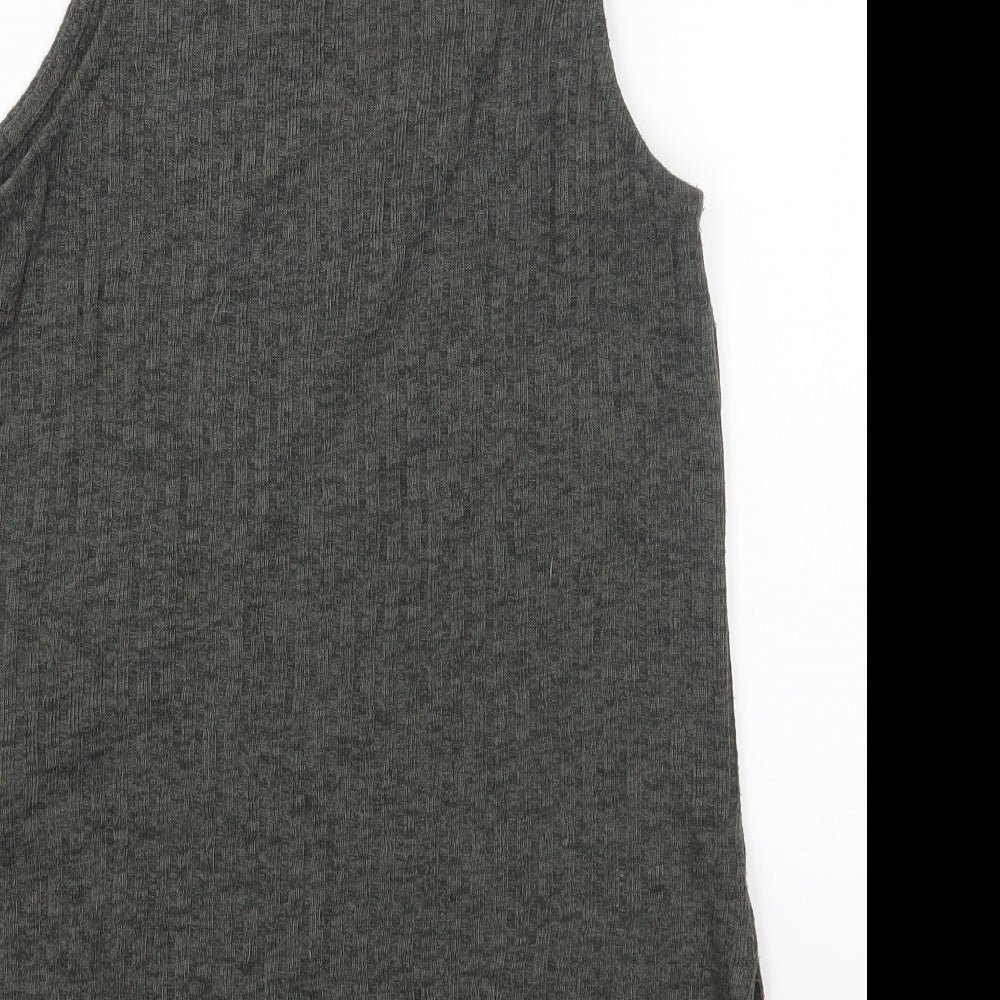 Womens UK Size 8 New Look Green Camisole T-Shirt