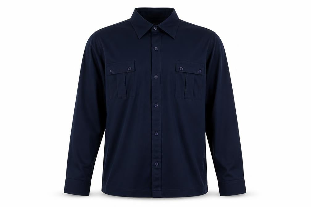 Mens UK Size S Refind Blue  Button-Up Long Sleeve Casual Shirt