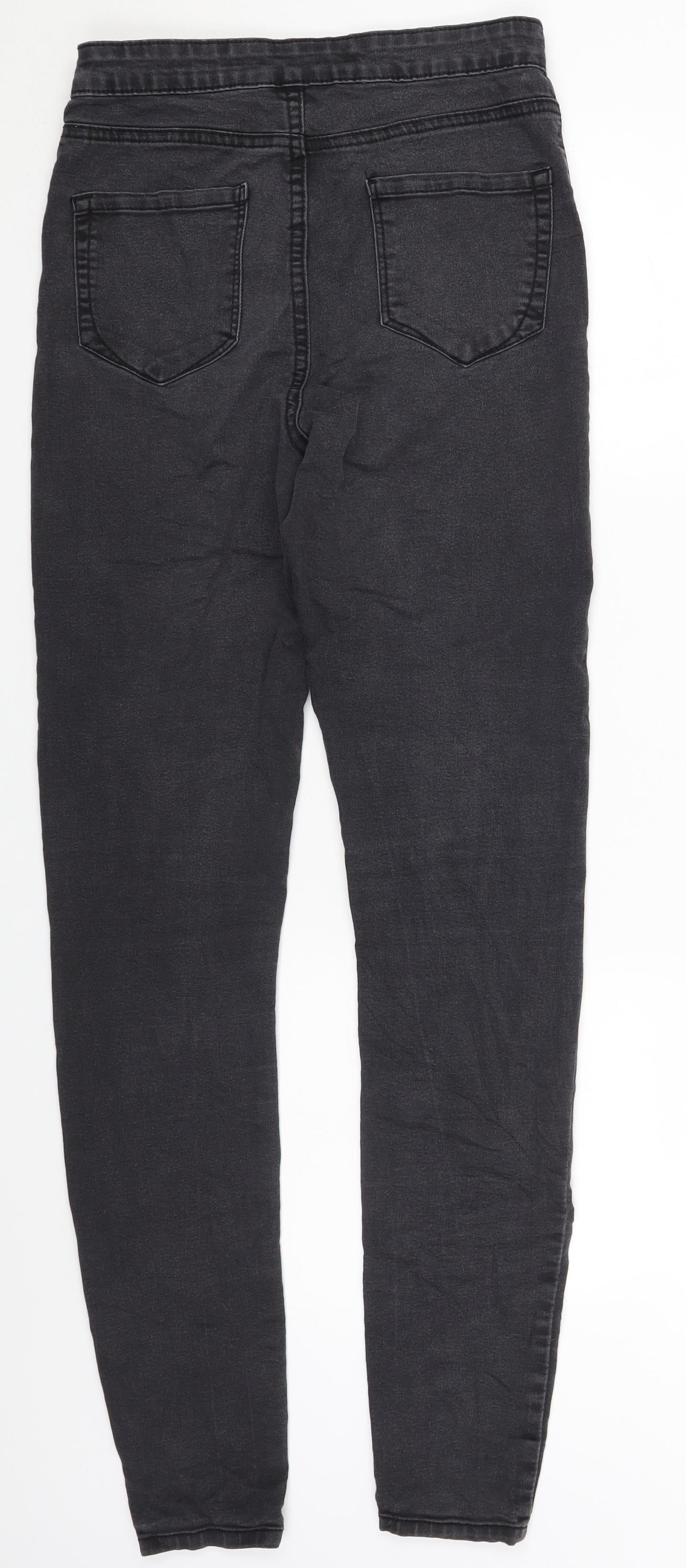 Womens UK Size 10 Denim & Co. Regular Fit Skinny Black Jeans