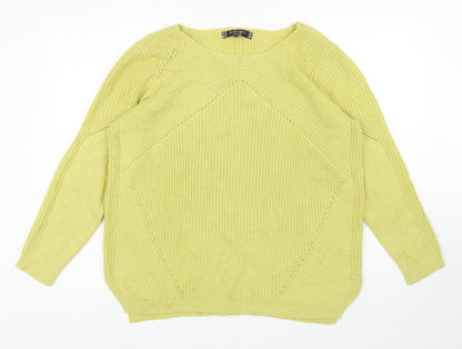 Womens UK Size 18 Principles Green Pullover Jumper