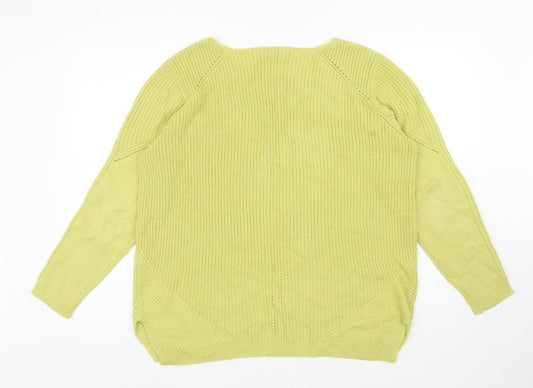 Womens UK Size 18 Principles Green Pullover Jumper