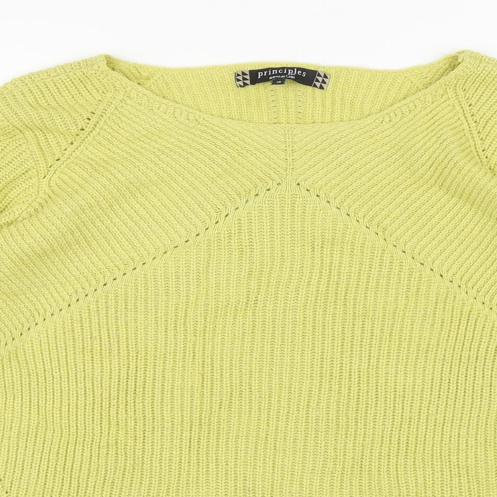Womens UK Size 18 Principles Green Pullover Jumper