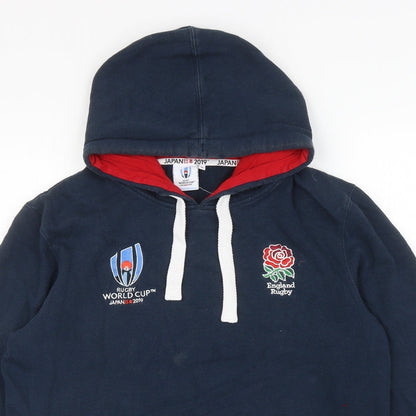 RWC Shop Boys Blue Cotton Pullover Hoodie Size M Pullover - Rugby World Cup 2019