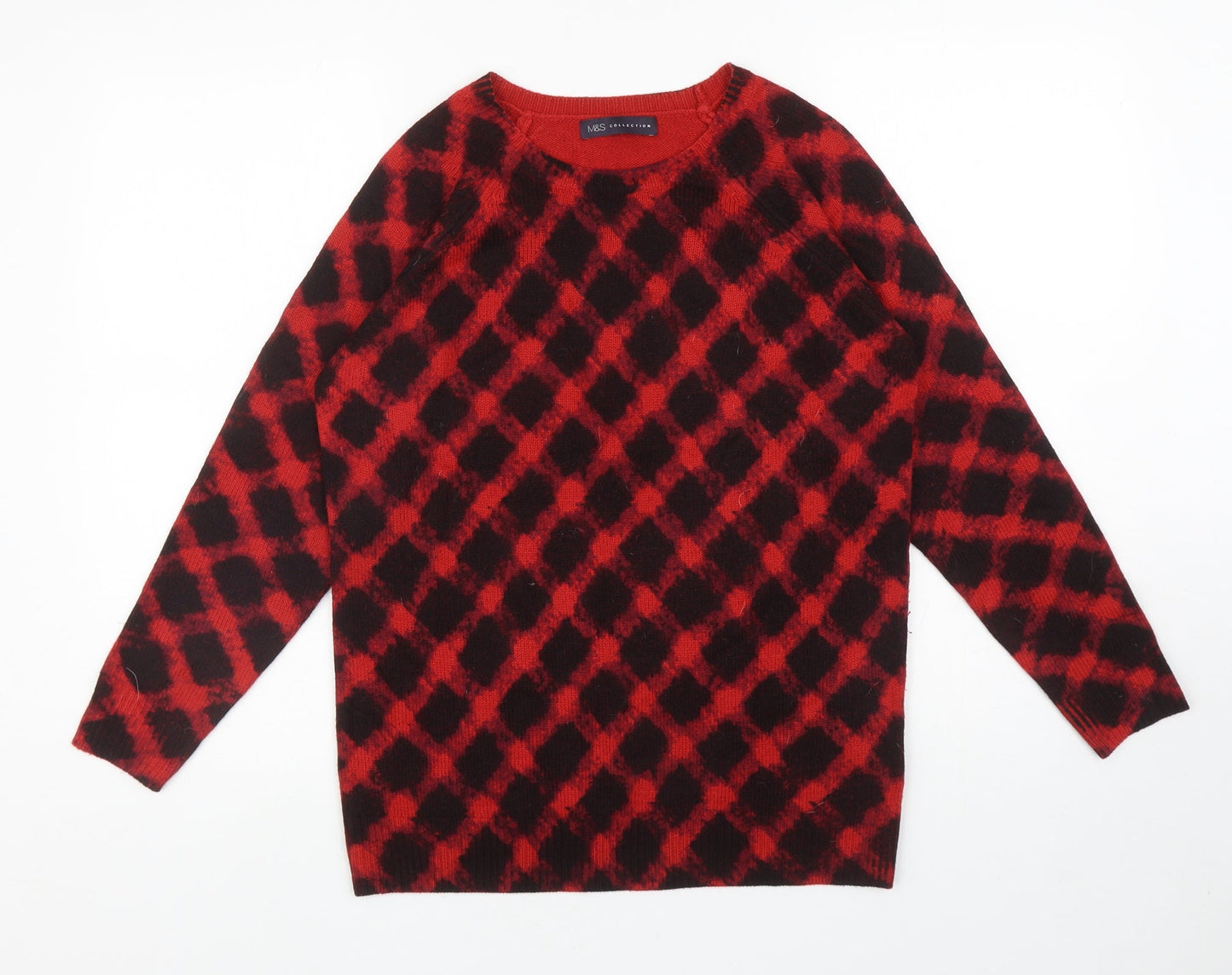 Womens UK Size 12 Marks and Spencer Red Pullover Jumper