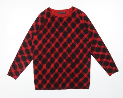Womens UK Size 12 Marks and Spencer Red Pullover Jumper