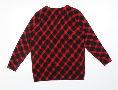 Womens UK Size 12 Marks and Spencer Red Pullover Jumper